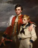 The Hon George FitzRoy Somerset (1857-1921) and the Hon by Henry Weigall Junior, Oil on canvasSigned and inscribed, sold Dec 2021