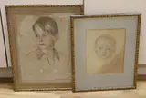 ‘Edward by Frederick Samuel Beaumont, pastel and pencil, sold Feb 2023