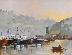 Untitled by Charles Smith, oil on canvas board, sold Feb 2023