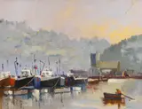 Untitled by Charles Smith, oil on canvas board, sold Feb 2023