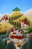 Le Grand Prix de la Montagne by Cesare Novi, acrylic on board, sold Feb 2023