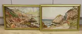 Coastal scenes, probably Guernsey by William John Caparne, pencil, sold Feb 2023