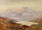Highland landscape by John Baragwanath King, watercolour, sold Feb 2023