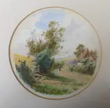 Rural scene by Roberto Angelo Kittermaster Marshall, watercolour, sold Jan 2023