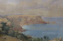 Ansty's Cove, Near Torquay by John William Salter, watercolour, sold Jan 2023
