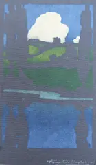 Silk screenprint by Thomas Todd Blaylock, screenprint, sold Jan 2023