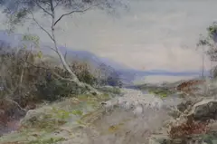 In the Perthshire Highlands by John MacWhirter, watercolour, sold Jan 2023