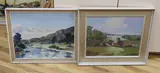 Alresford Creek, Tide Mill' and 'Welsh Hills by Trevor Boys, oil, offered Jan 2023