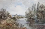 Near Dedham by Henry John Kinnaird, watercolour, sold Jan 2023
