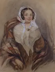 Portrait of a young lady by Richard Dadd, watercolour, sold Dec 2022