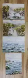 Cornish seascapes and waterfalls in North Wales by Charles A. Bool, watercolor, offered Dec 2022