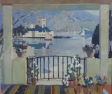 Untitled by James Beattie Michie, oil on board, sold Dec 2022