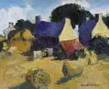 Brittany - Summer by Gwilym Prichard, oil on canvas, sold Dec 2022