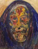 Old Wigan Woman by James Lawrence Isherwood, oil on board, sold Dec 2022