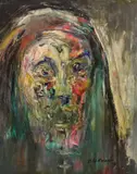 The Crucifix by James Lawrence Isherwood, oil on card, sold Dec 2022