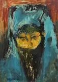 Yashmak Woman by James Lawrence Isherwood, oil on board, sold Dec 2022