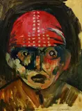 Pit Brow Lass by James Lawrence Isherwood, oil on board, sold Dec 2022