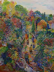 Untitled by Fred Yates, oil on canvas, sold Dec 2022