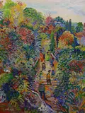 Untitled by Fred Yates, oil on canvas, sold Dec 2022