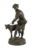 Untitled by Adrien Étienne Gaudez, bronze, sold Dec 2022
