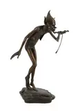 The Drinker by David Goode, 2014, bronze, sold Dec 2022