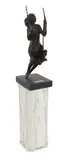 Girl on a Swing by Sydney Harpley, 1986, bronze, sold Dec 2022