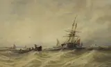 Morning off the North coast by Thomas Bush Hardy, 1878, watercolour, sold Dec 2022