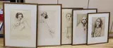 Portraits of Vera Zorina by Frank Martin, pencil and numbered, sold Dec 2022