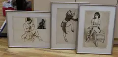 Ann Pennington, Jessie Matthews and Vera-Ellen, all signed in pencil and numbered, largest 34 x 50cm by Frank Martin, pencil and numbered, sold Dec 2022