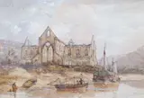 Tintern Abbey by Richard Henry Nibbs, watercolour, sold Dec 2022