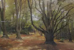 Autumn by William Eric Thorp, pastel, sold Dec 2022