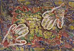 Search by Barbara Tribe, watercolour, sold Nov 2022