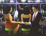 Clandestine Encounter by Terence Vickress, oil on canvas, offered Nov 2022