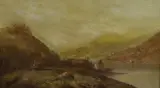 The River at Conway by James Baker Pyne, oil on canvas, sold Nov 2022