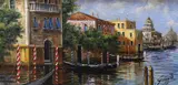 Venetian canal scene by Giovanni Costa, oil on canvas, sold Nov 2022