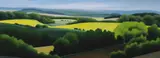 Yellow Fields by Jenny Graham, oil on canvas, sold Nov 2022
