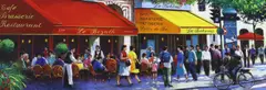 Parisienne boulevard by E. Anthony Orme, pastel, sold Nov 2022
