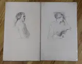 Henry Irving (First State) and Ellen Terry, both signed in the plate, 46 x 28cm, unframed by William Rothenstein, print (other), sold Nov 2022