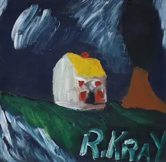 Cottage in a landscape by Ronnie Kray, oil on board, sold Nov 2022