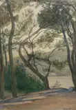 Cap Ferrat by Robert Anning Bell, watercolour, sold Nov 2022