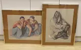 Colour print by Francisco Zúñiga, 1973, print, sold Nov 2022