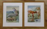 Summertime' and 'After Sunset by William James Webb, watercolor, sold Nov 2022