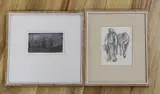 Bringing home the creels by Edith Œnone Somerville, watercolour and pencil, sold Nov 2022