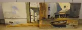 Wapping Group, two watercolours, Fishing boat at low tide and Harbour scene, one signed, 54 x 76cm, unframed (damp damage) by Sydney Vale, watercolor, sold Oct 2022