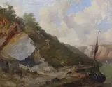 Avon gorge by John Syer, 1852, oil on canvas, sold Oct 2022
