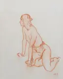 Untitled by William Russell Flint, drawing, sold Oct 2022