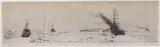 Drypoint etching by William Lionel Wyllie, etching, sold Oct 2022