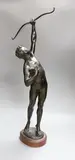A large bronze figure of Hercules shooting stymphalian bird by Joseph Uphues, bronze, sold Oct 2022