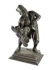Ego te Absolvo!! by Mauro Benini, 1886, bronze, sold Oct 2022