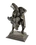 Ego te Absolvo!! by Mauro Benini, 1886, bronze, sold Oct 2022